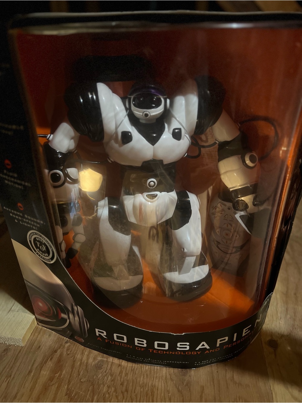 Remote-Controlled Robot Toy - White and Black